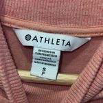 Athleta Apollo Mock Crewneck Sweatshirt Conch Pink Heather Size Small Photo 9