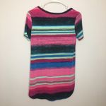 Pink Mint Blue Striped V Photo 5