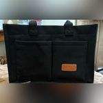 EUC Large Canvas Tote Bag. Black Photo 1