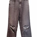 PacSun  Jeans Highrise 90s Boyfriend Straight Distressed Gray Rip Women’s Size 26 Photo 10