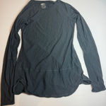 New Balance New‎ Balance Womens Long Sleeve Athletic Top Gray Curved Hem Shirt Small Photo 0