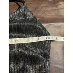 Bar III  Women's Metallic Midi Dress Sleeveless Evening Cocktail Party Black‎ M Photo 9