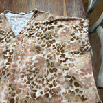Women's Oddy Leopard Print Short Sleeve Tee One Size Brown Beige Photo 3