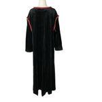 VINTAGE GILEAD Velvet Maxi Nightgown Black Size L Photo 6