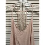 Boutique Pink Lace Sundress Adjustable Straps Short Ruffle Size Large V Neck Photo 1