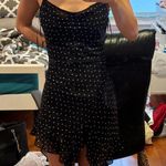 Jessica Simpson black and white polka asymmetrical dot dress betty boop style dress Photo 2