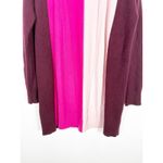Saks 5th Avenue Saks Fifth Avenue 100% Cashmere Long Cardigan Sweater Medium Color Block Cozy Photo 8