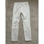 CAbi Jean Sz 4 White Cinch Skinny Denim Photo 5