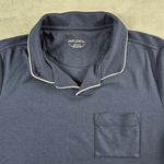 Untuckit Short Sleeve Polo Shirt Blue Women's Size Medium Cotton Photo 1