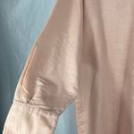 New York Style Long Sleeve Linen Shirt Button Down Orange Size M Photo 3