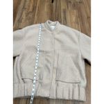 Mango MNG Sherpa Bomber Jacket Cream XS 100% Polyester‎ Cozy Lined Photo 5