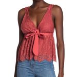 Free People NWT Chante Lace Tank Top In Frenchie Kiss XS Photo 3