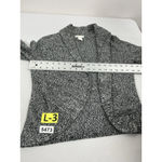 Womans Basic H & M Long Sleeve Open Front Sweater Small black White Gray Photo 3