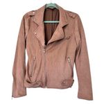 Market & Spruce  Faux Suede Zip Moto Jacket Photo 0