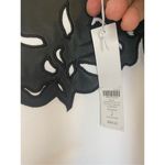 Chico's Chico’s Faux Leather Ponte Mix Top Sz 2/L Photo 6