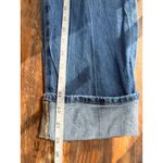 Loft A5 The Straight Jeans Size 4/27 Distressed Medium Wash Denim Cropped Cuffed Photo 4