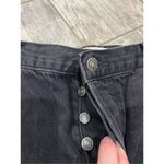 We The Free  Free People Straight Leg Button Fly Black Distressed Jeans Size 28 Photo 2