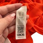 ASOS Lightweight Crewneck Sweater Orange Sz 12 Photo 4