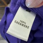 St. John  Purple 100% Cashmere Pearl Button Blouse Top Medium Photo 6