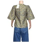 Sézane  Gabrielle Blouse, Jacquard Floral, FR36/US4 Photo 10