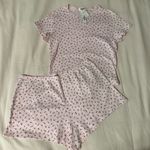 Victoria's Secret Victoria’s Secret PINK COTTON HEART POINTELLE SHORT PAJAMA SET Photo 0
