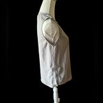 Olivia Grey Pale Gray Pleated Neckline Sleeveless Blouse Size XS Photo 3