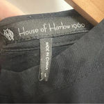 House of Harlow  1960 | Kendrick romper in solid black embroidered size Large Photo 6