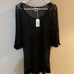 Mud Pie Black Knit Beach Coverup Photo 0