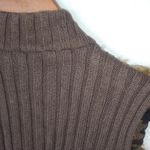 TIARA M Golden Creme Brown Fur Sweater Vest Size M Photo 4