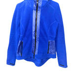Athleta Women's Power Peak Electric Blue Fleece and Puffer Jacket Photo 0