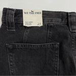 Free People NWT‎ We The Free Jeans Size 25  Black Curvy Siren Low Rise Straight Photo 5