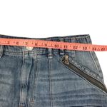 Free People Mini Denim Skirt Sz 28 Blue Cargo Grunge Boho Mean Girl Cowgirl Y2K Photo 12