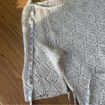 Skovhuus Knit Blouse or Cover Up Size Large Ivory 3/4 Sleeve Pullover Photo 5