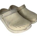 Crocs Lite Ride Clogs Comfort Slip On Sandal Unisex White Mens 6 Womens 7 Photo 2