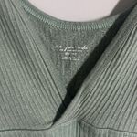 Urban Outfitters  Olive Ribbed V-Neck Top Photo 1