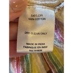 Saylor  Dress Women XL Multicolor Striped‎ V Neck Smocked Ruffle Trim Alma Mini Photo 12