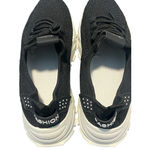 Fashion Mesh Sneakers Womens Size 10 Black White Slip On Low Top Shoes NEW Photo 5