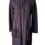 Missoni  Purple/Black Wool Blend Sweater Coat , Sz 4 Photo 0