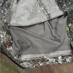 The Drop Women's Flora Sequin Mini Skirt Silver Size M Size M Photo 8