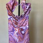 House Of CB  'Kasia' Purple Swirl Cutout Midi Dress NWOT size S‎ Photo 13
