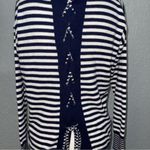 J.Crew NWT 100% Cashmere Tie Back Navy Sweater Photo 6