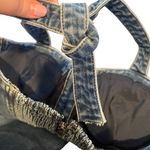 Alice + Olivia Janessa Mini Dress Sleeveless Denim Button Front Blue Size 6 Photo 14