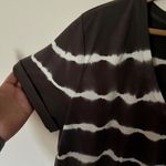 Garnet Hill Women Everyday T Shirt Dress Size Medium Stretch Brown Gray Tie Dye Photo 3