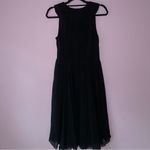 Suzi Chin Midi Dress Size 6 Black Silk Chiffon Babydoll Whimsigoth Fairy Photo 6