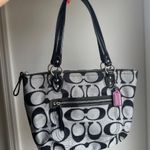 Coach  Poppy Metallic Signature Tote Bag - Style 23473 Photo 0