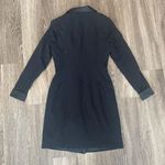 Venus Womens Black Pearl Button Pea Coat - 6 Photo 4