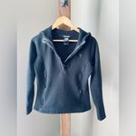 The North Face Black Crescent Sunshine Knit 1/4 Zip Sweatshirt Pullover Hoodie Photo 2