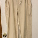 HYFVE Cream Colored Cuffed Paperbag Pants Size Large Photo 0