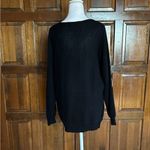 Cezanne Vintage 80’s Sweater Black Gold Geometric Pattern Pullover Size Large Photo 1