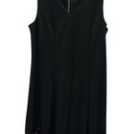 Kate & Mallory  Black Sleeveless Laser Cut Hem Zip Back Cocktail Dress Size XL Photo 7